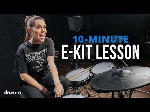 10-Minute Beginner E-Kit Lesson (Learn To Play The Drums)