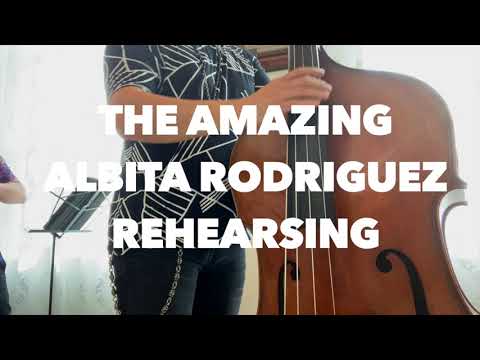 THE AMAZING ALBITA RODRIGUEZ , rehearsing for her UPCOMING NEW RELEASE.