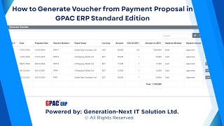 Generate Voucher
