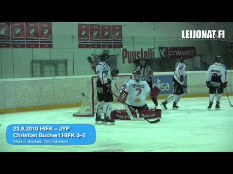 Nuorten SM-liiga 23.9.2010: HIFK-JYP -ottelun ratkaisumaalit