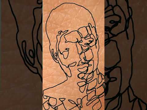 ✅✏️DIBUJO en VIVO sobre PIEL HUMANA 💥 CARLOS ALCARAZ💥#shorts