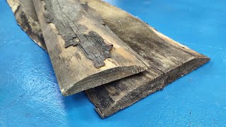 Brilliant idea made from two old pieces of uncut board