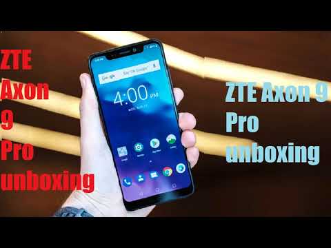 zte axon 9 pro unboxing