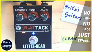 Video thumbnail for Little-Bear R.ATTACK RT-2 ***Clone of Proco RAT DISTORTION*** // 3x Modes: Dirt, Turbo, Vintage by Fritz's Guitars