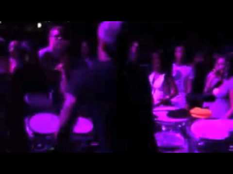 Ayman on Percussions with a DJ Bongo, Timbales, Electronic kit)