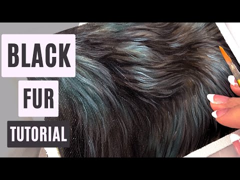How To Paint BLACK FUR (The Easy Way)