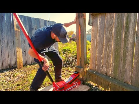 Fence Post FIX / Leaning Fence Post Repair