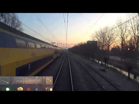 A train driver's view: Zandvoort aan Zee - Amsterdam CS, SGM, 26-Jan-2017.