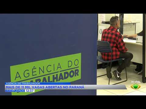 Paraná abre mais de 11 mil vagas nas Agências do Trabalhador