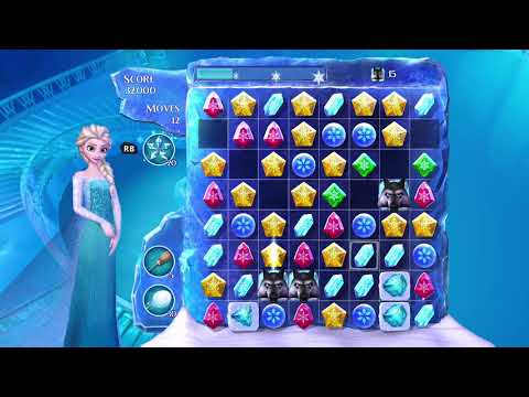 Frozen Free Fall: Snowball Fight Level 165 Walkthrough, No Power Ups