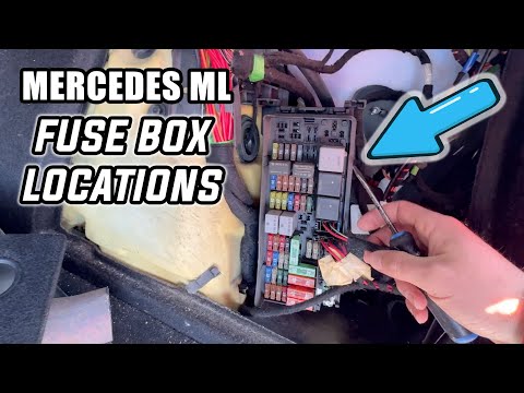 2006-2011 Mercedes ML : Fuse Box Location - 3 Places