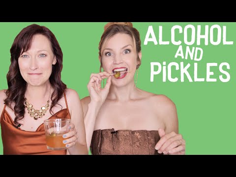 Pickles Soaked in Alcohol & Pickled Whiskey Cocktail