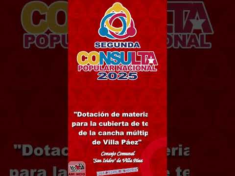 Consejo Comunal San Isidro invita a participar el 27 de abril a la 2da Consulta Popular Nacional 25