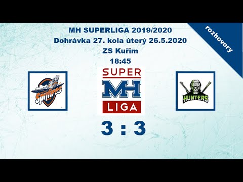 MH SUPERLIGA dohrávka 27. kola 2019/2020 Spitfires vs Hunters 3:3 - rozhovory