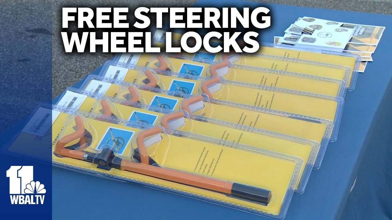 Police offer steering wheel locks to prevent car theft