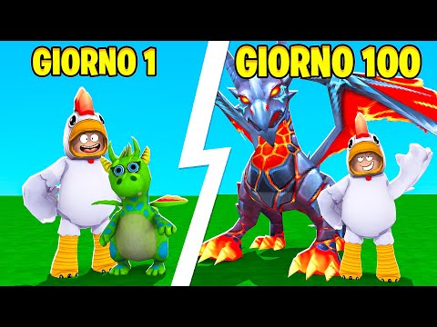 100 GIORNI IN UN MONDO DI DRAGHI SU ROBLOX!!