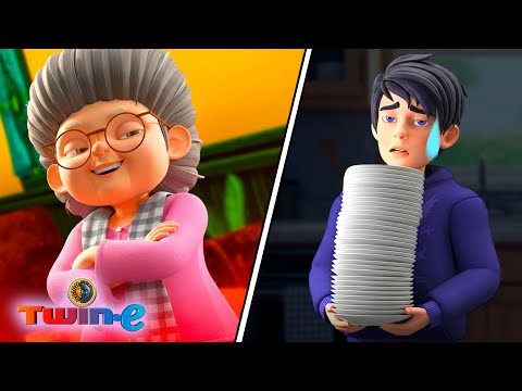 TWIN-E | GRANDMA'S SECRET TEST 👵🧐 | FULL EPISODE ▶️ EPISODE 07 | 3D ANIMATION