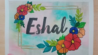 How to draw a beautiful name 🌸💖❤️🫰#viralvideo #art #drawing