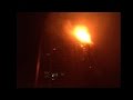 Massive fire rages in Dubai skyscraper - YouTube