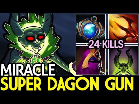 Miracle- Pugna MID Super Dagon Gun 24 Kills Highlights by Time 2 Dota #dota2