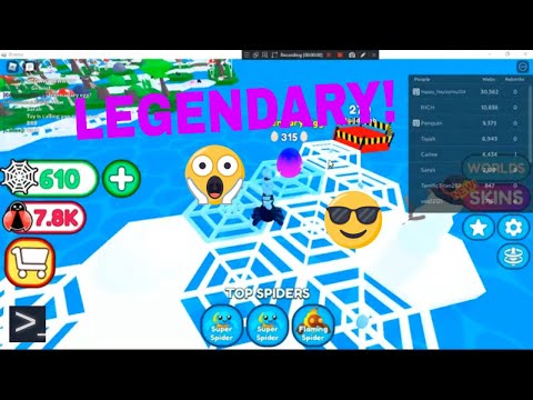 Getting a LEGENDARY EGG in Be a Spider! Tycoon (SKY!)