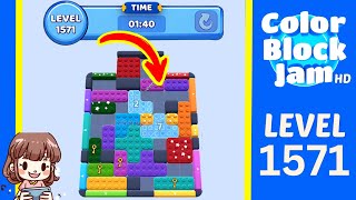 Solusi Level 1571 Color Block Jam