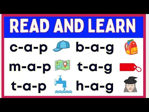 Reading Short Sound / Aa /  -- Develop Reading and Vocabulary Skills  -- Grade 1 and Preschool