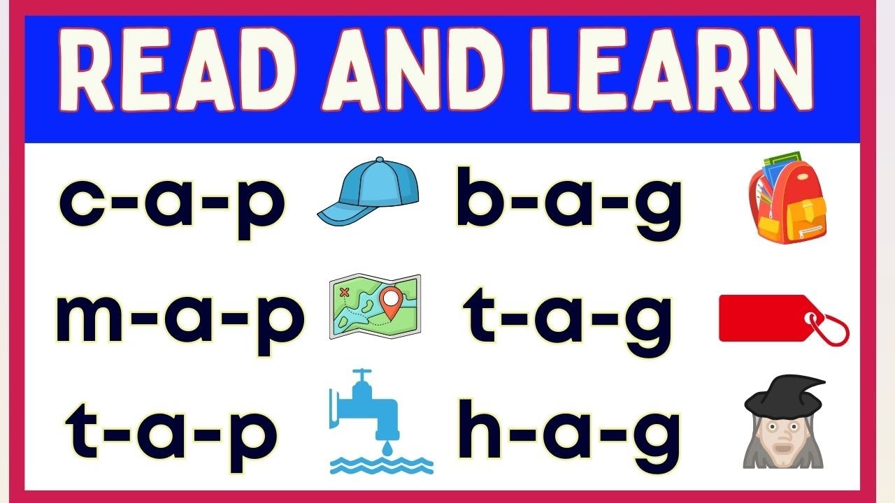 Reading Short Sound / Aa /  -- Develop Reading and Vocabulary Skills  -- Grade 1 and Preschool