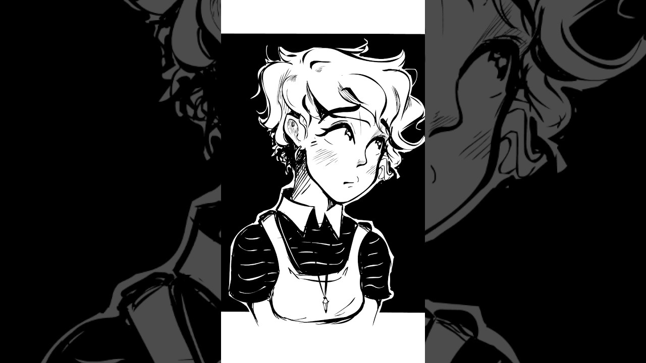 Final Drawing vs Sketch #art #digitalart #sketch