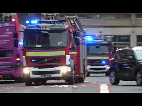THREE Pumps Responding From Salford And Moss Side- Greater Manchester Fire And Rescue Service