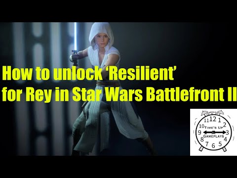 How to unlock Rey's 'Resilient' skin in Star Wars Battlefront II (No Commentary tutorial)