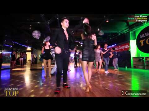 Ruben&Ryoko salsa Free Dance @ 2014 Korea salsa & Bachata congressAfter FAREWELL PARTY압구정 클럽 TOP