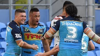 NRL Highlights: Gold Coast Titans v Warriors - Round 20