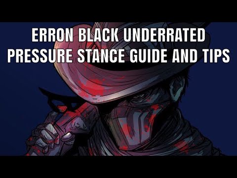 ERRON BLACK CRAZY STANCE CANCEL GUIDE AND MINDGAMES