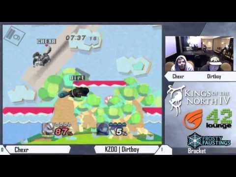 Kings Of The North IV - Chexr (MK/Wolf) vs KZOO | Dirtboy (Squirtle) - Project M Top 64