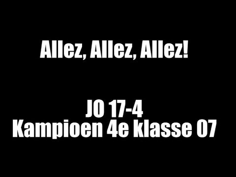 Presentatie kampioenenbal Nieuwerkerk JO 17-4