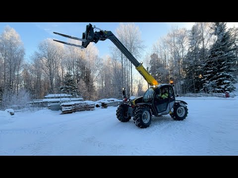 Köp Teleskoplastare  Kramer 2706 med sopcontainer, kranarm mm på Klaravik