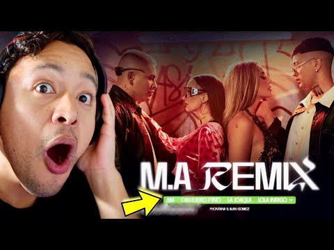REACCION A BM, Callejero Fino, La Joaqui, Lola Índigo - M.A (Remix) (Video Oficial)