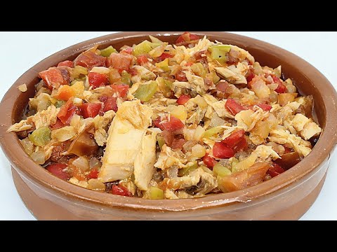 Bonito del norte con verduras 