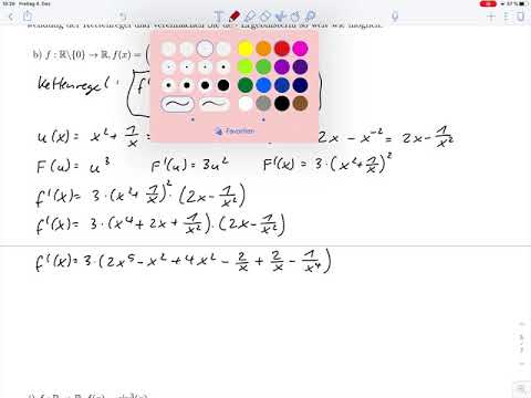 Übungsblatt8 – Ableitungen mit der Kettenregel Aufg.10
