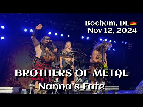 Brothers of Metal - Nanna‘s Fate @Zeche Bochum, Bochum, DE🇩🇪 November 12, 2024 LIVE HDR 4K