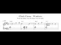 Chick Corea - Windows - Piano Transcription (Sheet Music in Description)