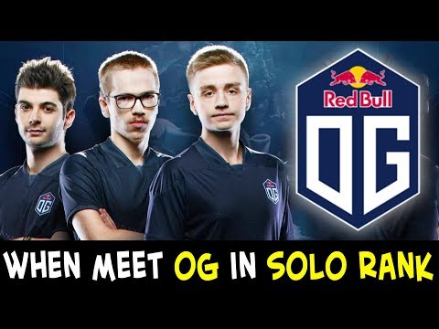 When you meet OG in SOLO MMR