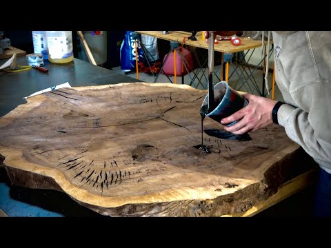 Super Rare Burl Turned into One Of A Kind Table