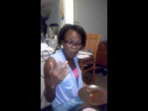 Zhane. Doing the mighty stinger challenge