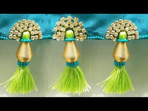 How to make saree kuchu , tassels easily at home, silk thread saree tassels l saree kuchu design# 27 Video