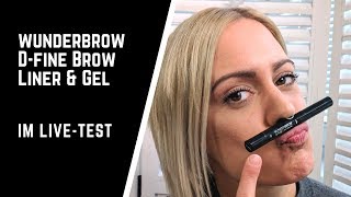 Wunderbrow D-fine Brow Liner & Gel I Live-Test mit Testanessa