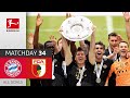 Lewy Record & Bayern Trophy Lift! | FC Bayern München - FC Augsburg | 5-2 | All Goals | MD 34
