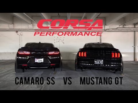 Camaro SS vs Mustang GT - Corsa Extreme exhaust comparison