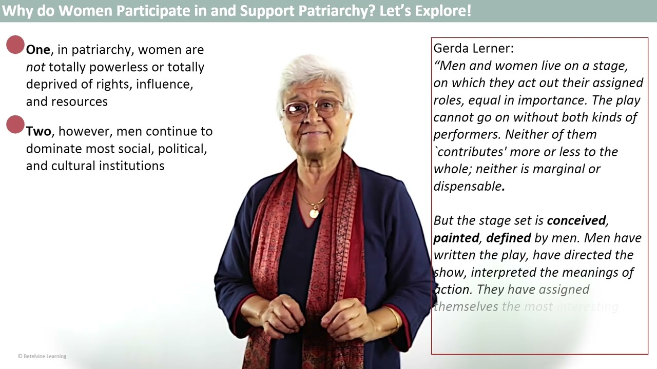 Why women support patriarchy